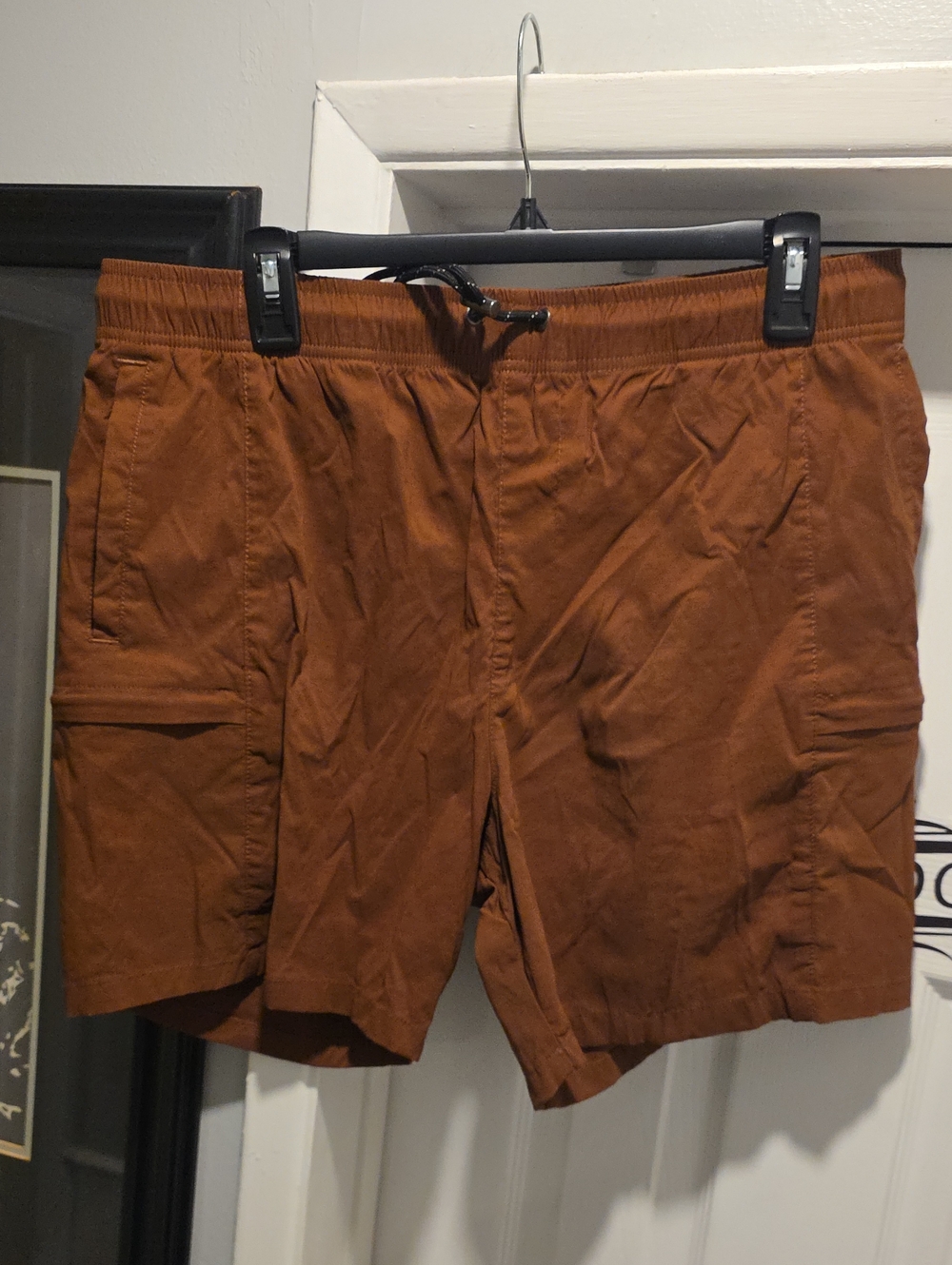 Cotton On Body Men's Cargo Drawstring Shorts - Rust Brown